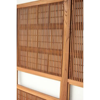 総欅 格子戸 2枚1組　L1094Y 