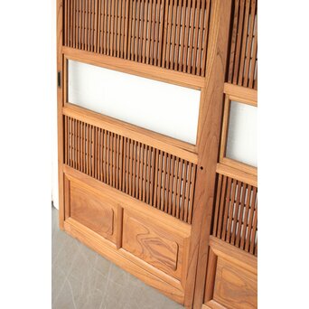 総欅 格子戸 2枚1組　L1094Y 