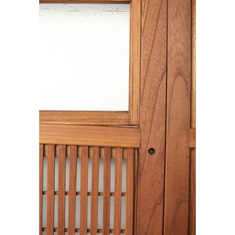 総欅 格子戸 2枚1組　L1094Y 