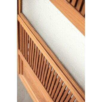 総欅 格子戸 2枚1組　L1094Y 