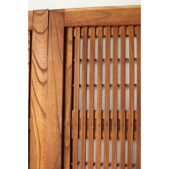 総欅 格子戸 2枚1組　L1094Y 