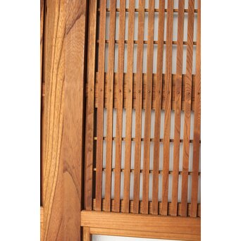 総欅 格子戸 2枚1組　L1094Y 