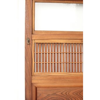 総欅 格子戸 2枚1組　L1094Y 