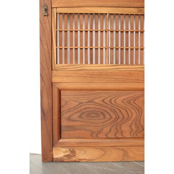 総欅 格子戸 2枚1組　L1094Y 