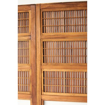 総欅 格子戸 2枚1組　L1094Y 