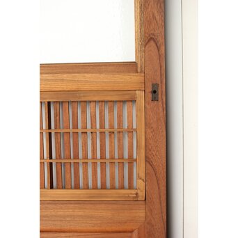 総欅 格子戸 2枚1組　L1094Y 