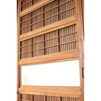 総欅 格子戸 2枚1組　L1094Y 