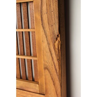 総欅 格子戸 2枚1組　L1094Y 