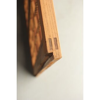 総欅 格子戸 2枚1組　L1094Y 