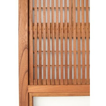 総欅 格子戸 2枚1組　L1094Y 格子も勿論欅　