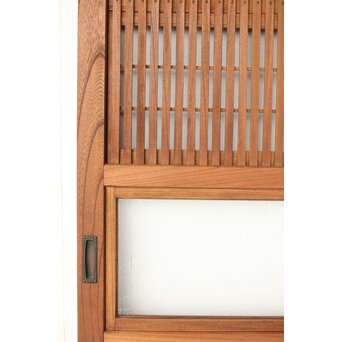 総欅 格子戸 2枚1組　L1094Y 