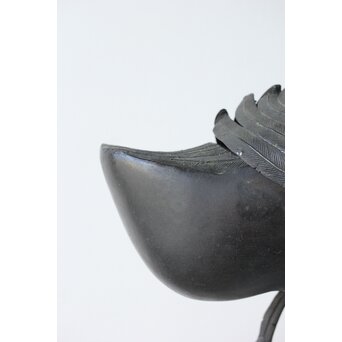 唐物 古銅鴨型香炉　M360 