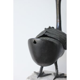 唐物 古銅鴨型香炉　M360 