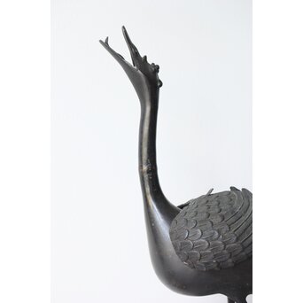 唐物 古銅鴨型香炉　M360 