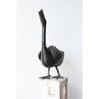 唐物 古銅鴨型香炉　M360 