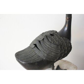 唐物 古銅鴨型香炉　M360 