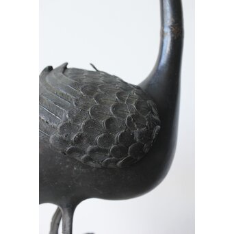 唐物 古銅鴨型香炉　M360 