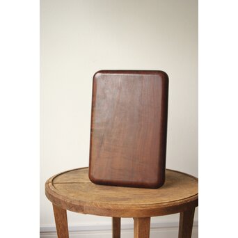 前田桑明 御蔵島桑小盆 共箱　X413 