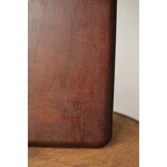 前田桑明 御蔵島桑小盆 共箱　X413 