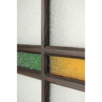 ダイア緑と黄色ガラスの建具　GD0175 