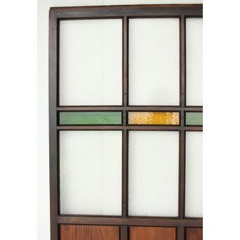 ダイア緑と黄色ガラスの建具　GD0175 