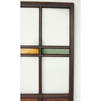 ダイア緑と黄色ガラスの建具　GD0175 