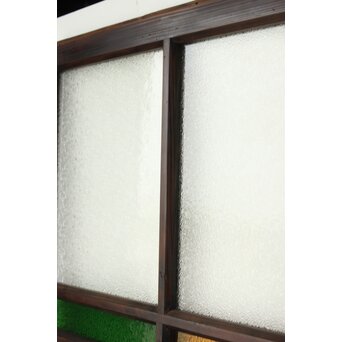 ダイア緑と黄色ガラスの建具　GD0175 