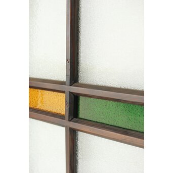 ダイア緑と黄色ガラスの建具　GD0175 