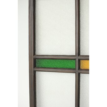 ダイア緑と黄色ガラスの建具　GD0175 
