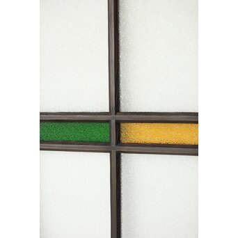 ダイア緑と黄色ガラスの建具　GD0175 