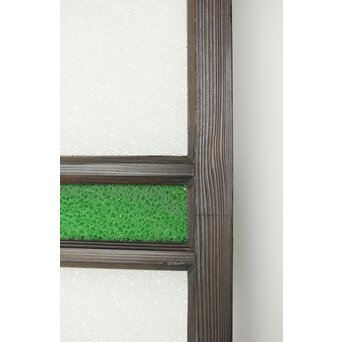 ダイア緑と黄色ガラスの建具　GD0175 