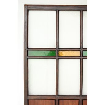 ダイア緑と黄色ガラスの建具　GD0176 