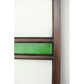 ダイア緑と黄色ガラスの建具　GD0176 