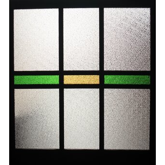ダイア緑と黄色ガラスの建具　GD0176 向こう側は見えません