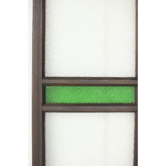 ダイア緑と黄色ガラスの建具　GD0176 