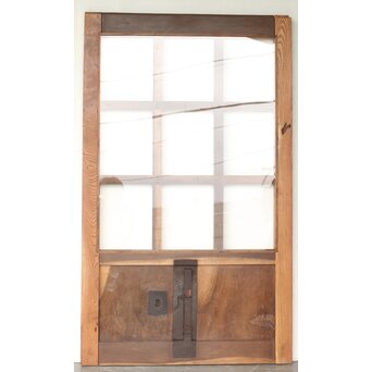 星型金具 アクリル板仕様 格子蔵戸　W103YD 背面　大きなアクリル板が貼ってあります