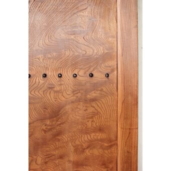 玉杢泡杢 上木目 欅一枚板蔵戸　W104Y 