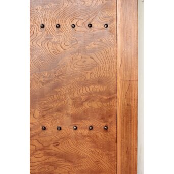 玉杢泡杢 上木目 欅一枚板蔵戸　W104Y 