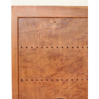 玉杢泡杢 上木目 欅一枚板蔵戸　W104Y 