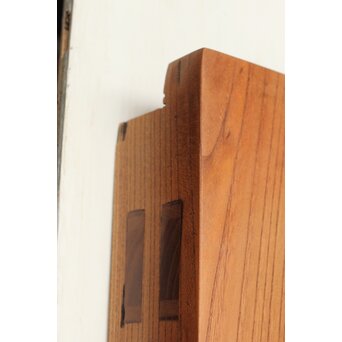 玉杢泡杢 上木目 欅一枚板蔵戸　W104Y 