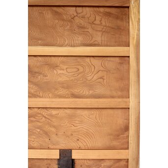 玉杢泡杢 上木目 欅一枚板蔵戸　W104Y 素地仕上げできれいです