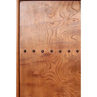 玉杢泡杢 上木目 欅一枚板蔵戸　W104Y 