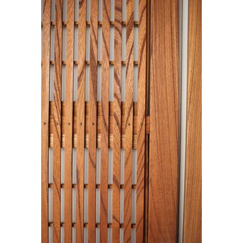 総欅 格子戸 4枚1組　L1095Y 