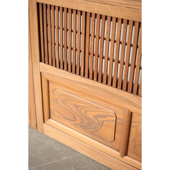 総欅 格子戸 4枚1組　L1095Y 