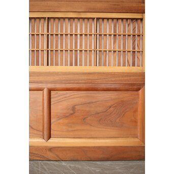 総欅 格子戸 4枚1組　L1095Y 