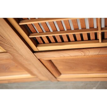 総欅 格子戸 4枚1組　L1095Y 