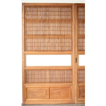 総欅 格子戸 4枚1組　L1095Y 
