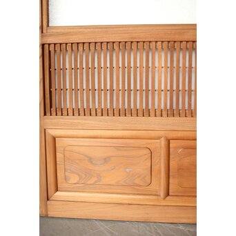 総欅 格子戸 4枚1組　L1095Y 