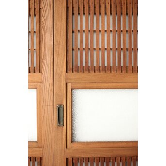 総欅 格子戸 4枚1組　L1095Y 