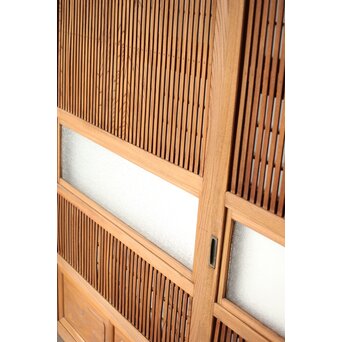 総欅 格子戸 4枚1組　L1095Y 